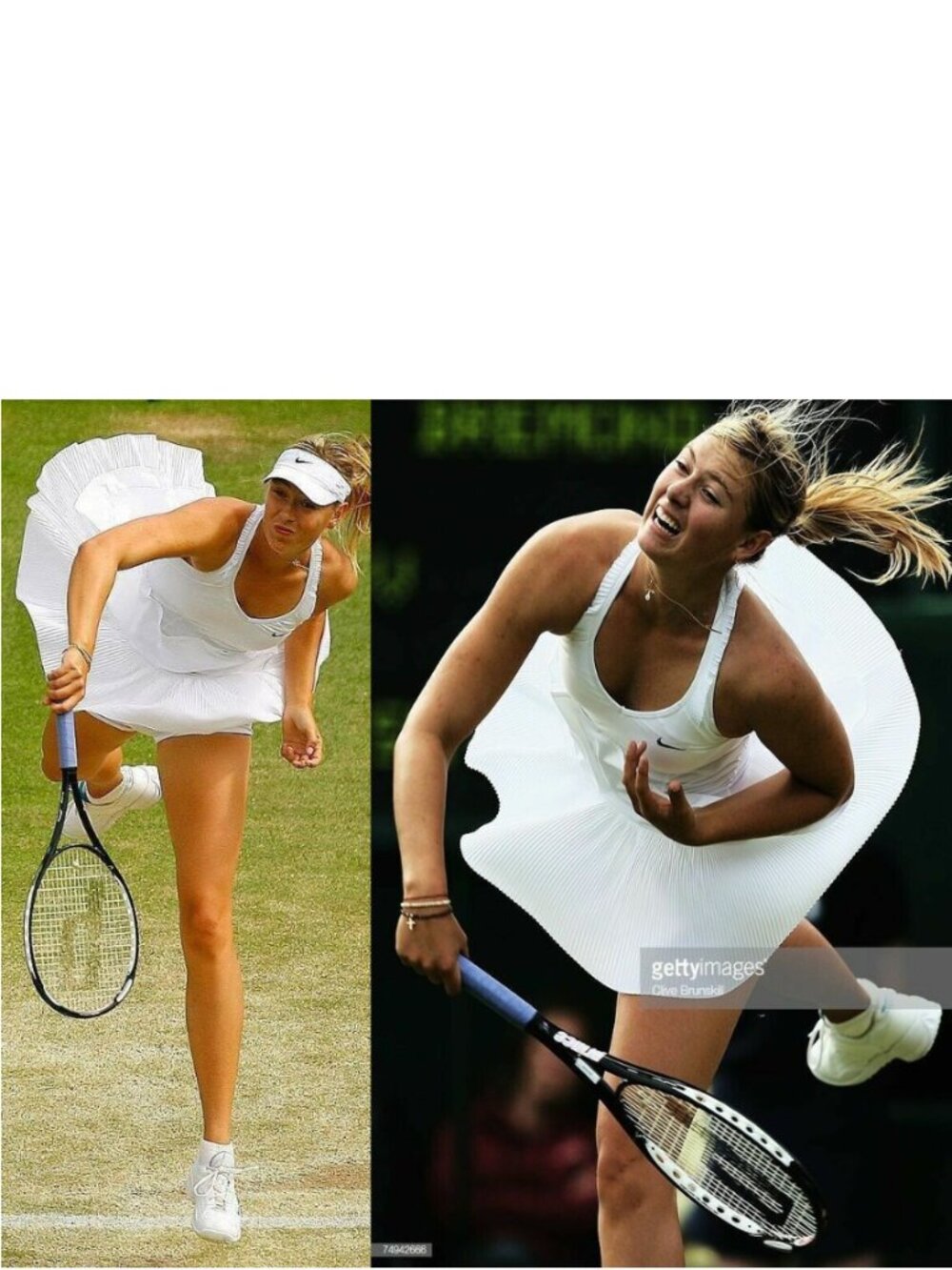 NWT Maria Sharapova Nike White Tennis Dress w/ Bra pleated skirt S Small